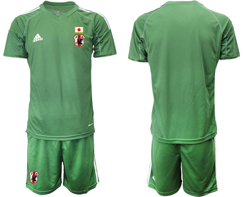 Men 2020-2021 Season National team Japan goalkeeper green Soccer Jersey1